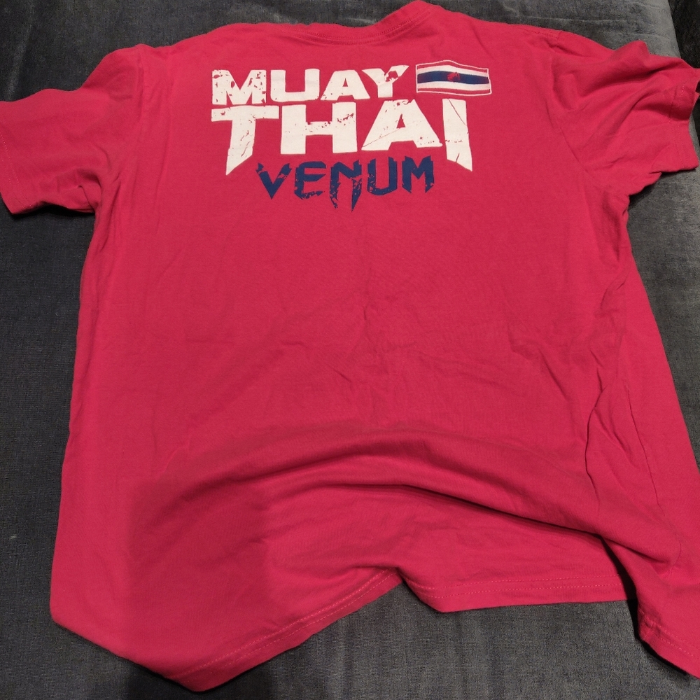 Red XL Venum Muay Thai T